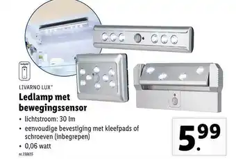 Lidl Livarno lux ledlamp met bewegingssensor aanbieding