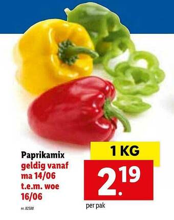 Lidl Paprikamix aanbieding