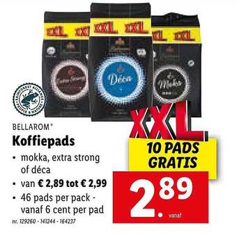 Lidl Koffiepads aanbieding
