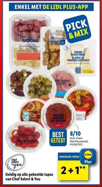 Lidl Gekoelde Tapas Van Chef Select & You aanbieding