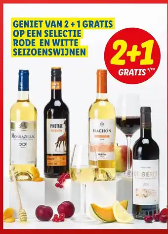 Lidl Rode En Witte Seizoenswijnen aanbieding