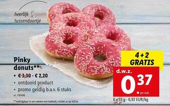 Lidl Pinky Donuts aanbieding