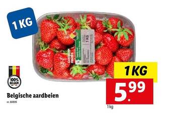 Lidl Belgische Aardbeien aanbieding