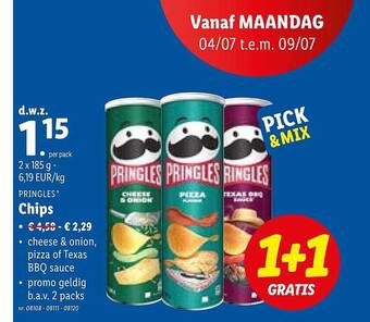 Lidl Pringles Chips aanbieding