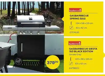 Supra Bazar Gasbarbecue Spring 3212, Gasbarbecue Siesta 310 Black Edition aanbieding