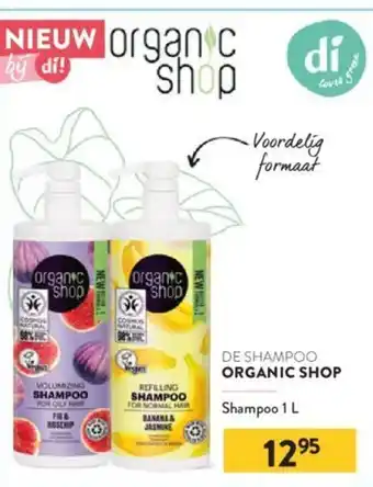 Di Organic Shop Shampoo 1 L aanbieding