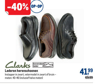 Makro Clarks Lederen Herenschoenen aanbieding