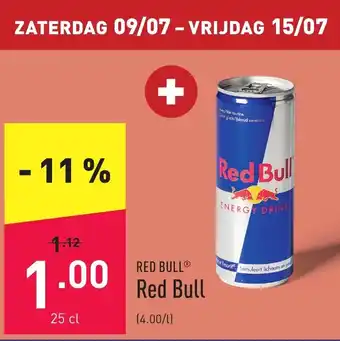 ALDI Red bull 25cl aanbieding