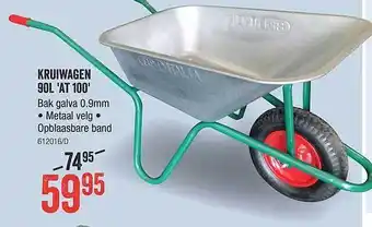 HandyHome Kruiwagen 90l 'at 100' aanbieding