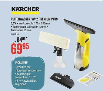HandyHome Kärcher Ruitenwasser 'wv 2 Premium Plus' aanbieding