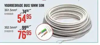 Voorbedrade Buis 16mm 50m
