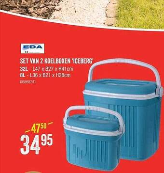 HandyHome Eda Set Van 2 Koelboxen 'iceberg' aanbieding