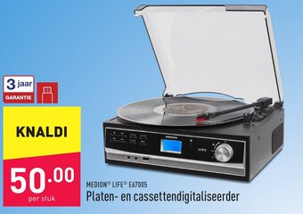 ALDI Medion life E67005 platen- en cassettendigitaliseerder aanbieding