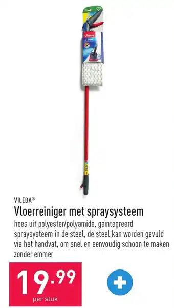 ALDI Vileda vloerreiniger met spraysysteem aanbieding