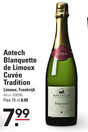 Sligro Antech Blanquette de Limoux Cuvée Tradition aanbieding