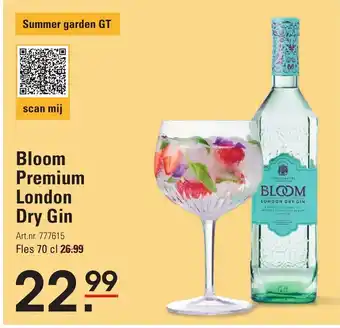 Sligro Bloom Premium London Dry Gin aanbieding