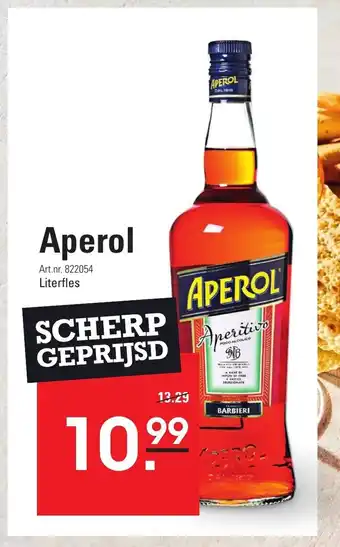 Sligro Aperol Literfles aanbieding