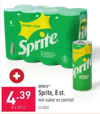 ALDI Sprite, 8 st. 8 x 25cl aanbieding