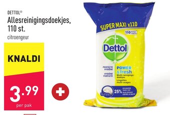 ALDI Dettol allesreinigingsdoekjes, 110 st. aanbieding