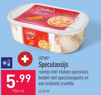 ALDI Lotus speculoosijs 950ml aanbieding