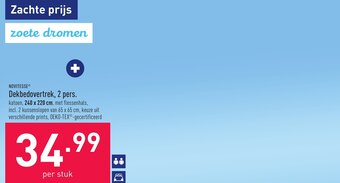 ALDI Novitesse dekbedovertrek, 2 pers aanbieding
