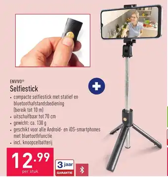 ALDI Envivo selfiestick aanbieding