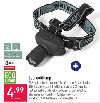 ALDI Ledhoofdlamp aanbieding