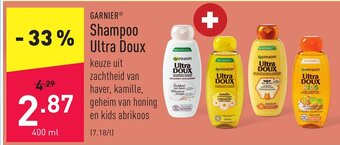 ALDI Garnier shampoo ultra doux 400ml aanbieding