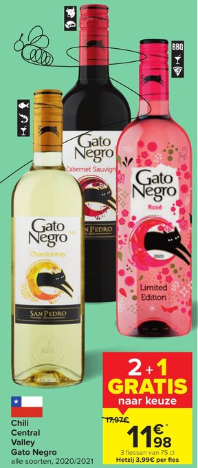 Carrefour Chili central valley gato negro aanbieding