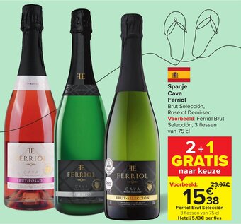 Carrefour Spanje cava ferriol aanbieding