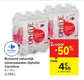 Carrefour Bruisend natuurlijk mineraalwater ophelie carrefour aanbieding