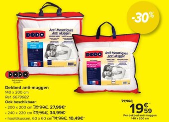 Carrefour Dekbed anti-muggen 140 x 200cm aanbieding