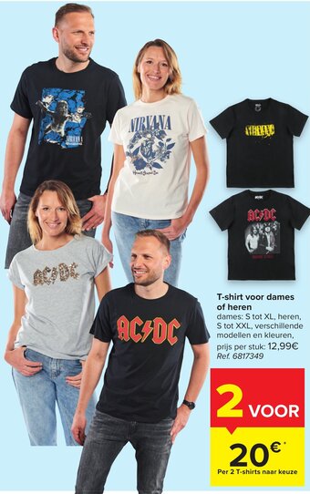 Carrefour T-shirt voor dames of heren aanbieding