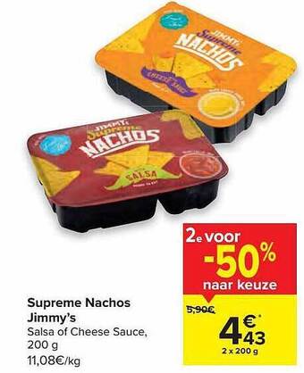 Carrefour Supreme Nachos Jimmy's aanbieding
