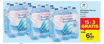 Carrefour Bronwater Pierval Carrefour aanbieding