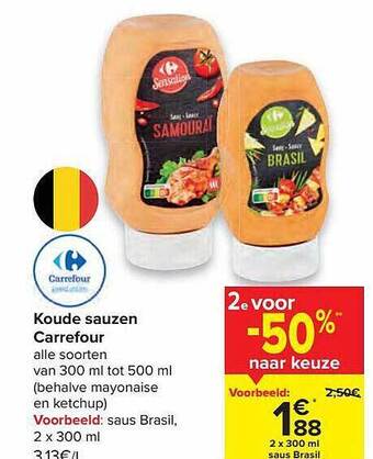 Carrefour Koude Sauzen Carrefour aanbieding