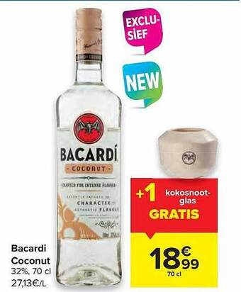 Carrefour Bacardi Coconut aanbieding