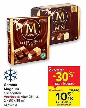 Carrefour Gamma Magnum aanbieding
