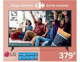 Carrefour Lg 50up75006lf aanbieding