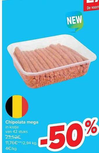 Carrefour Chipolata Mega aanbieding