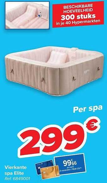 Carrefour Vierkante Spa Elite aanbieding