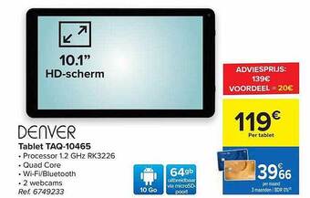 Denver Tablet Taq-10465