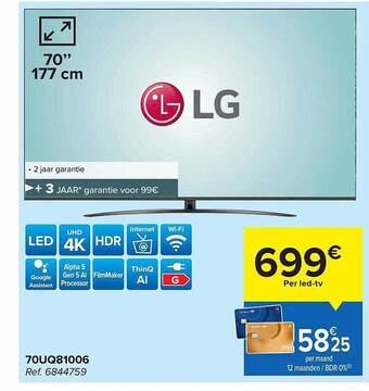 Carrefour 70uq81006 Lg aanbieding