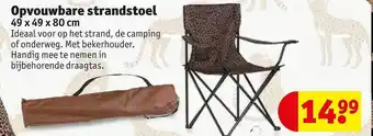 Kruidvat Opvouwbare Strandstoel aanbieding