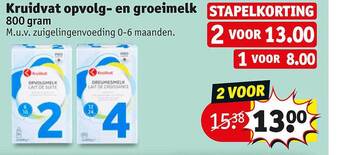 Kruidvat Kruidvat Opvolg- En Groeimelk aanbieding