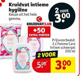 Kruidvat Kruidvat Intieme Hygiëne aanbieding