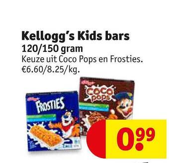 Kruidvat Kellogg's Kids Bars aanbieding