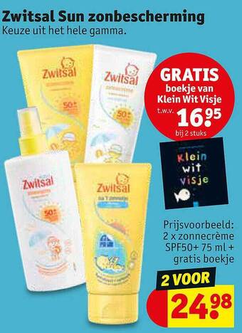 Kruidvat Zwitsal Sun Zonbescherming aanbieding
