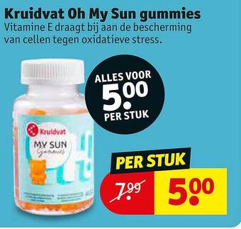 Kruidvat Kruidvat Oh My Sun Gummies aanbieding