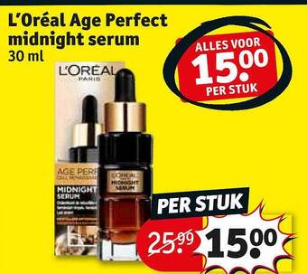 Kruidvat L'oréal Age Perfect Midnight Serum aanbieding